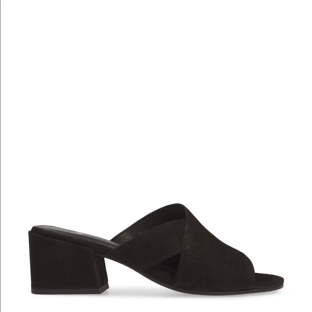 Eileen Fisher Haven Tumbled Nubuck Slide Size 6.5 - Picture 9 of 14